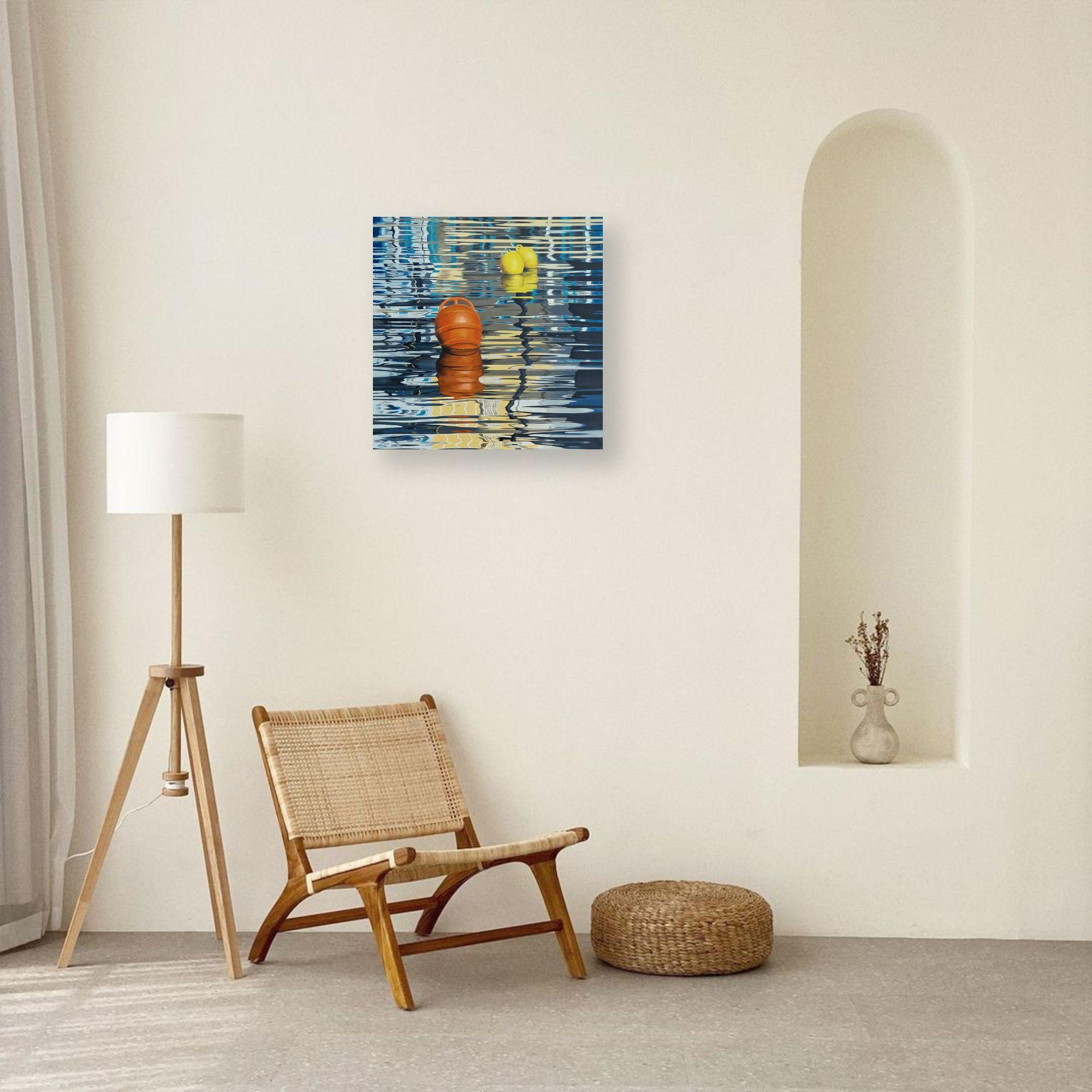 At the Edge of Reality VI – Original-Stilllebenmalerei, moderne Realismus- Meereslandschaft im Angebot 2