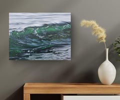 Die smaragdgrüne Seele des Schwarzen Meeres II - originelle realistische Wasserlandschaft - zeitgenössische Kunst