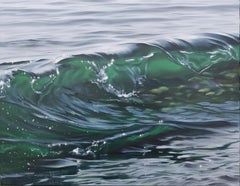 Emerald Soul of the Black Sea II-original realism waterscape -contemporary art