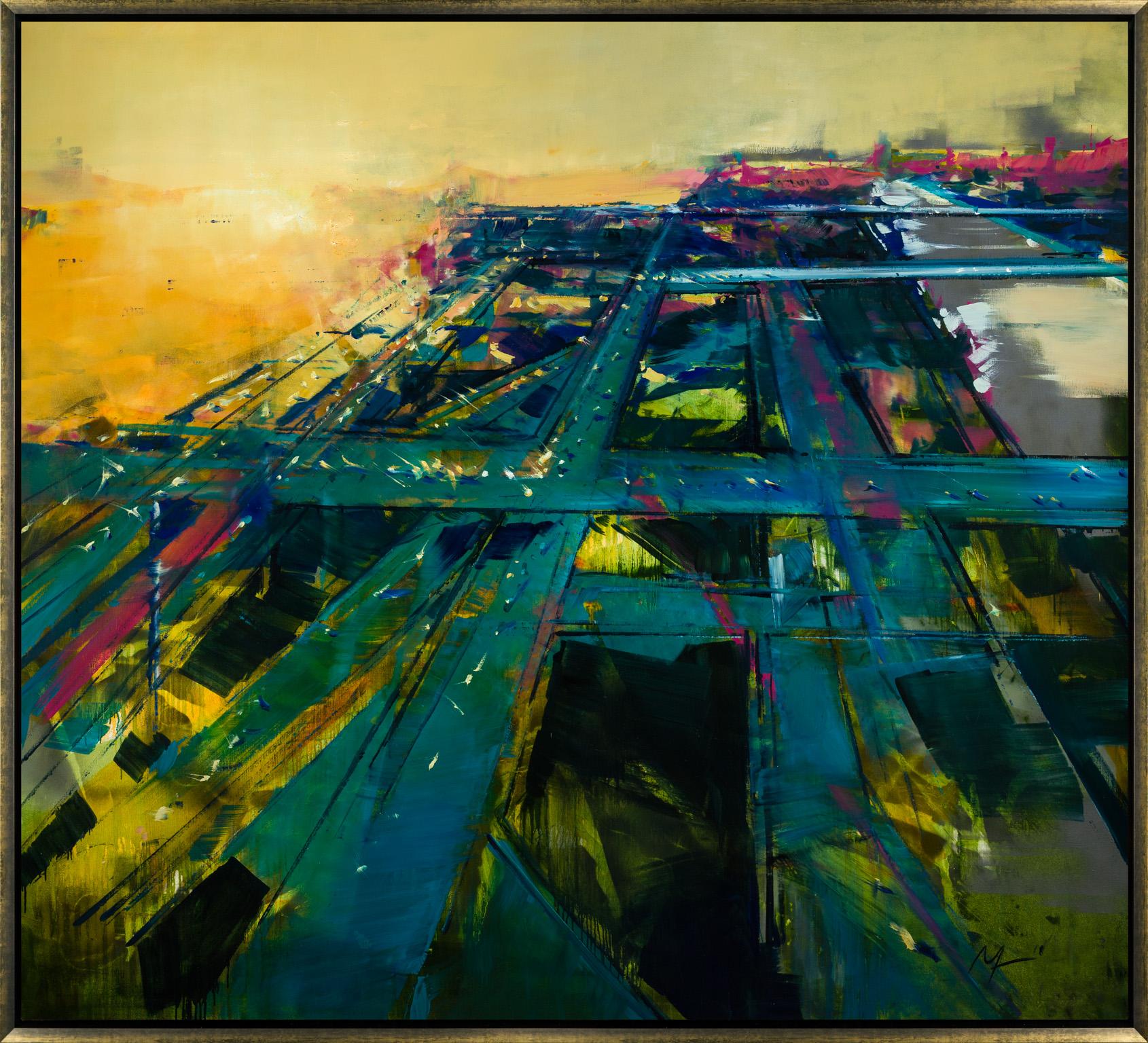 Alina Maksimenko Landscape Painting - Sunset