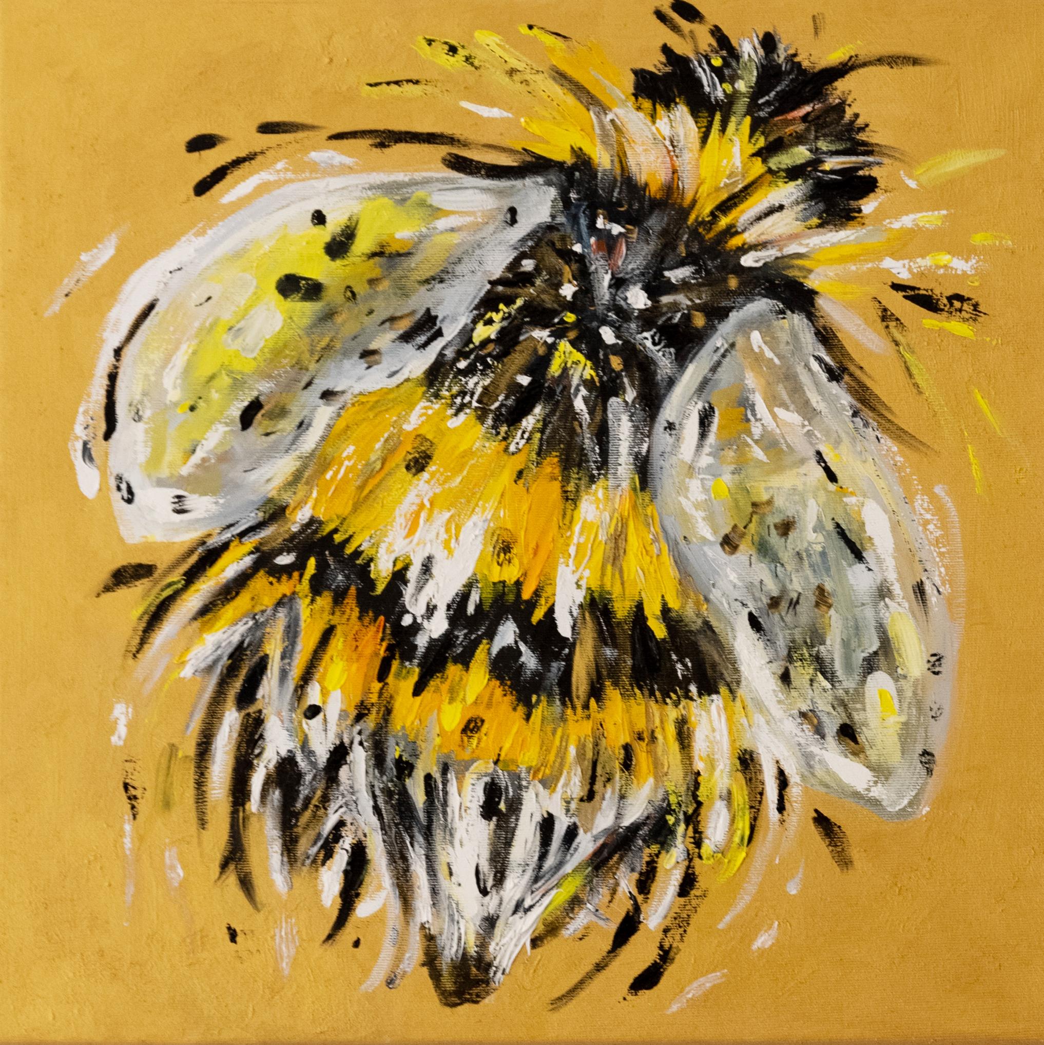Alina O'Dwyer Animal Painting – Bee . Originalgemälde
