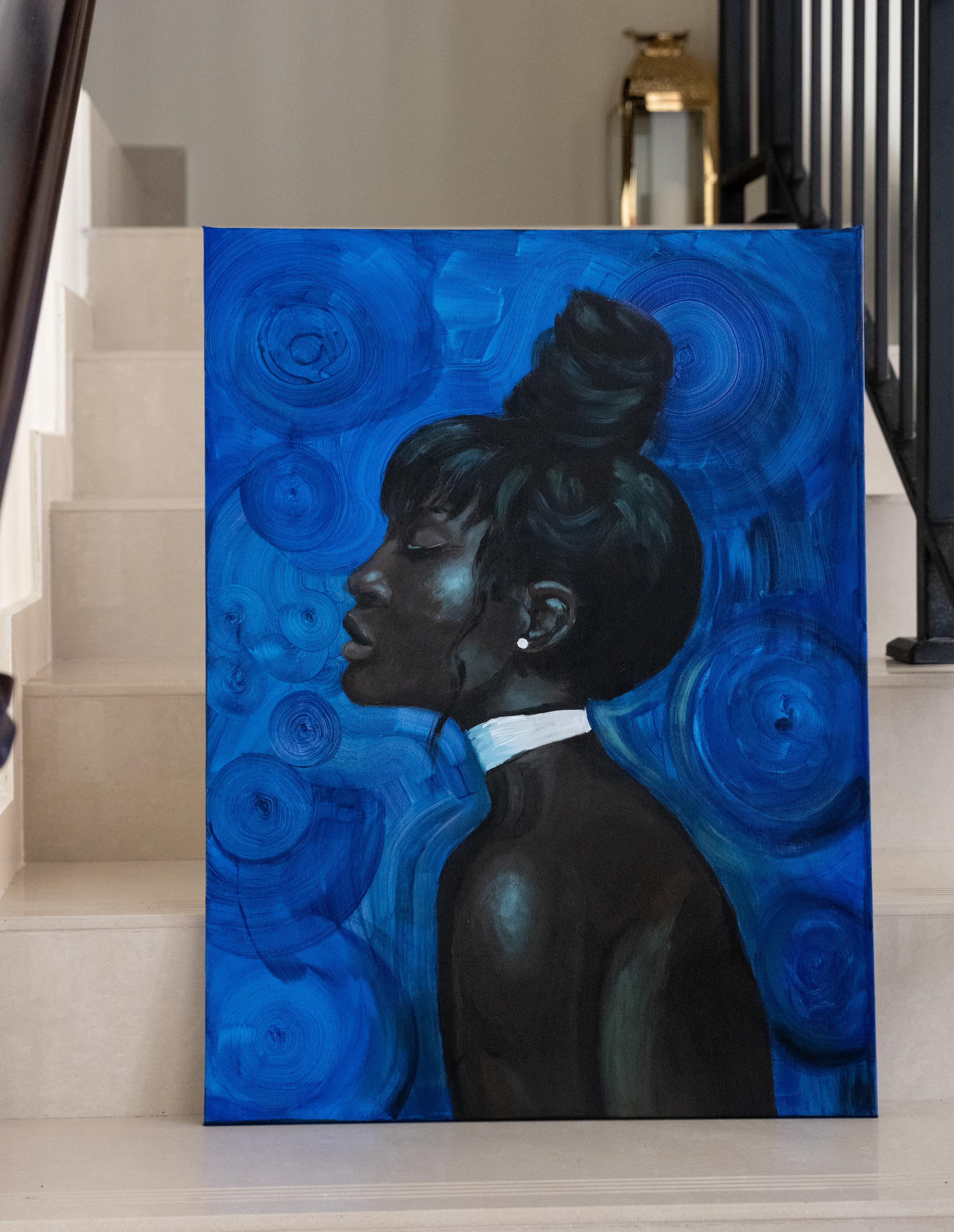 Orchidea blu   . dipinto originale - Painting di Alina O'Dwyer