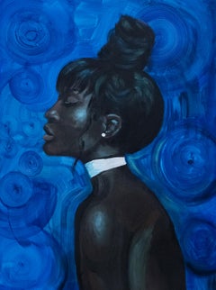 Orquídea azul   . pintura original