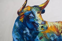 Stier  . Originalgemälde