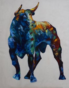 Taureau  . peinture originale