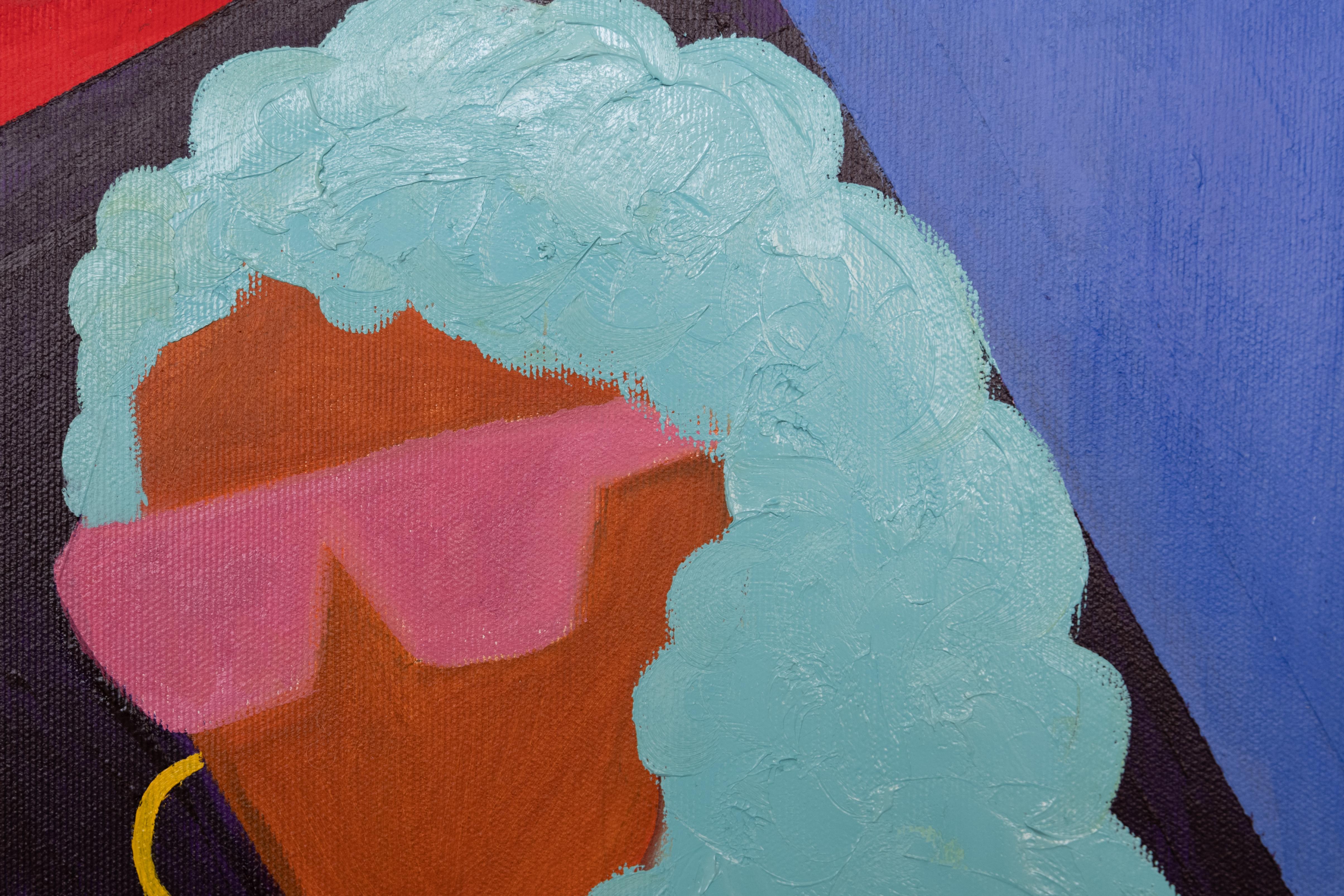 Fille cosmique - Painting de Alina O'Dwyer