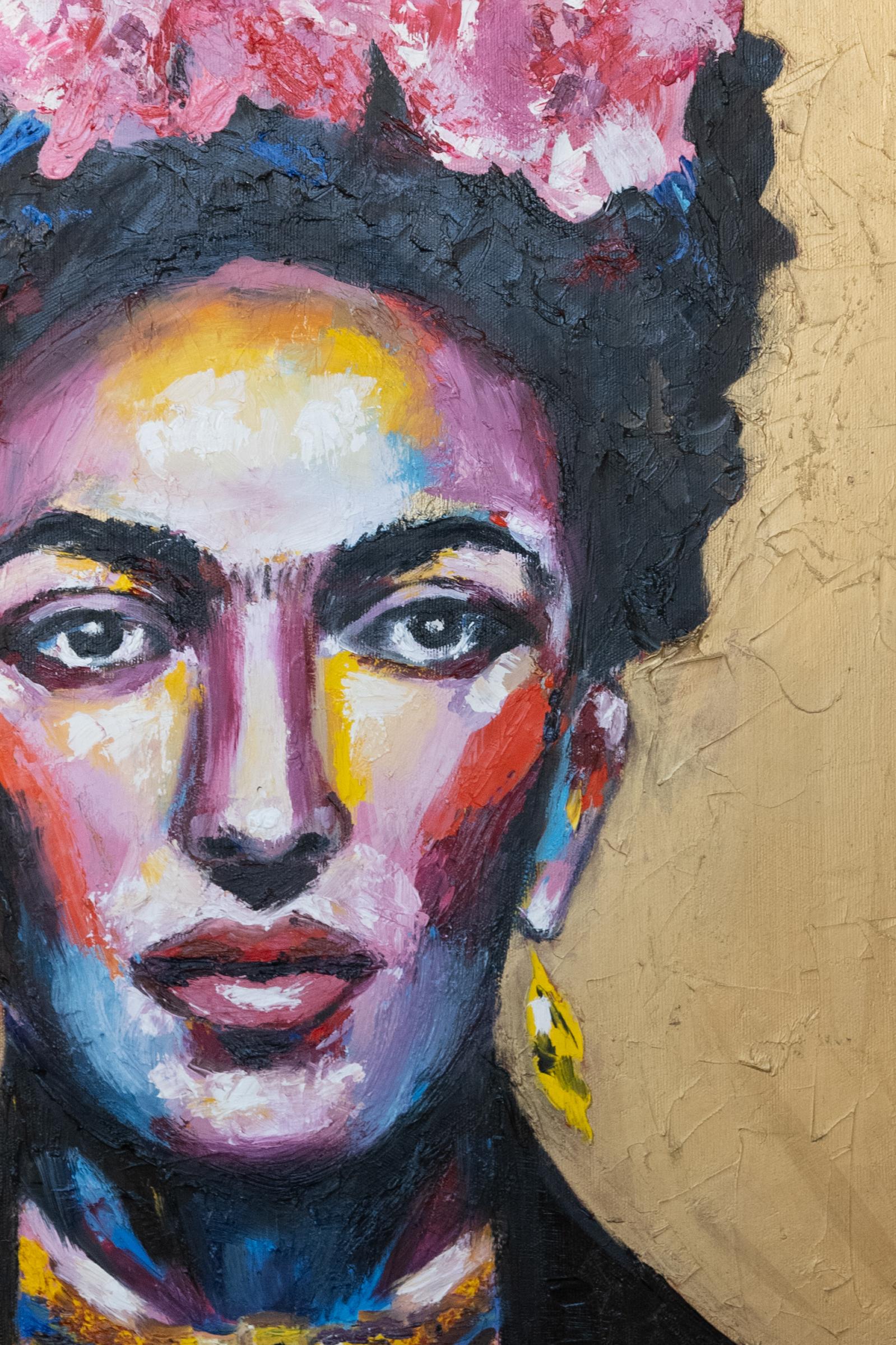 Frida Kahlo  . pintura original - Painting de Alina O'Dwyer