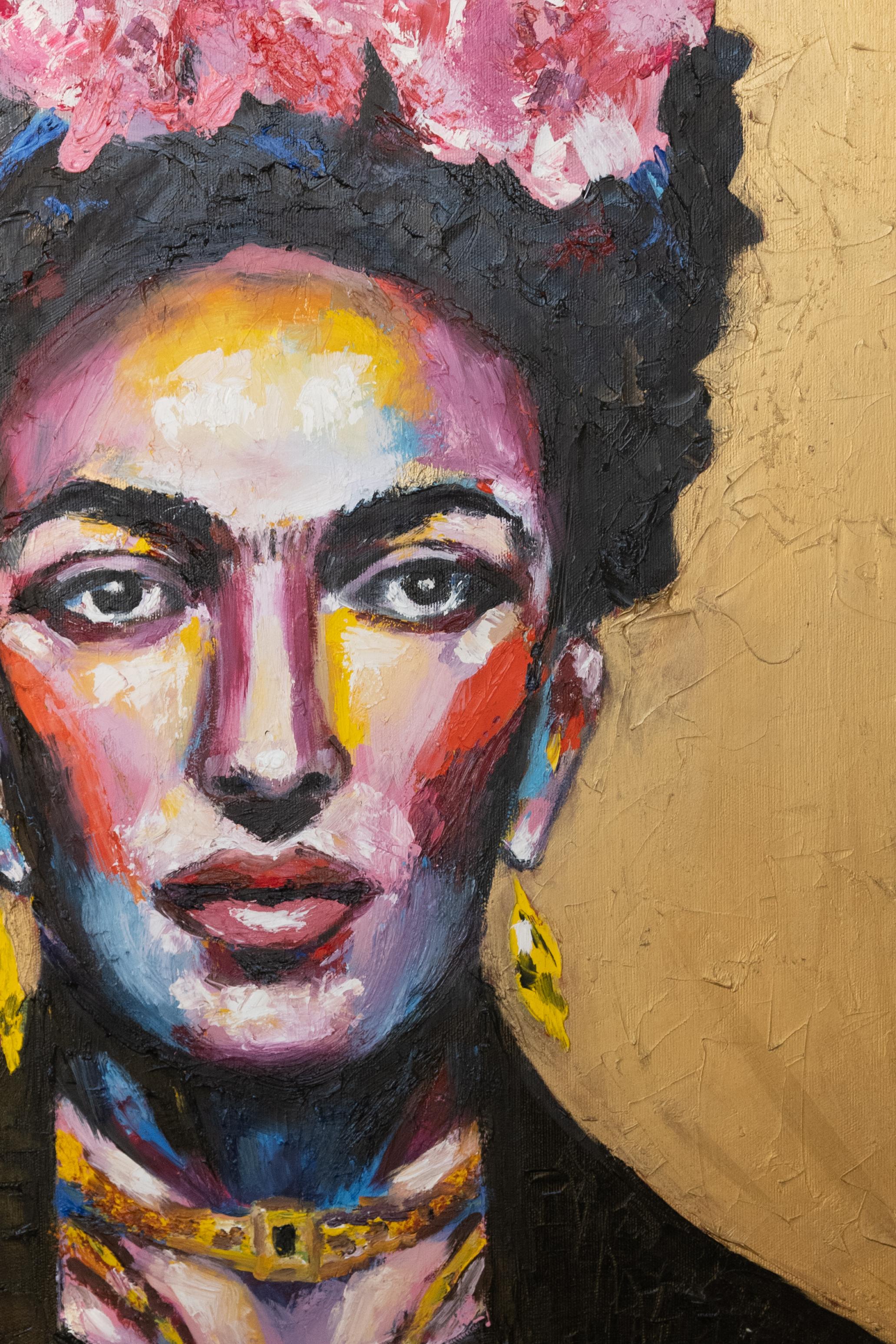 Frida Kahlo  . pintura original - Painting Arte pop de Alina O'Dwyer