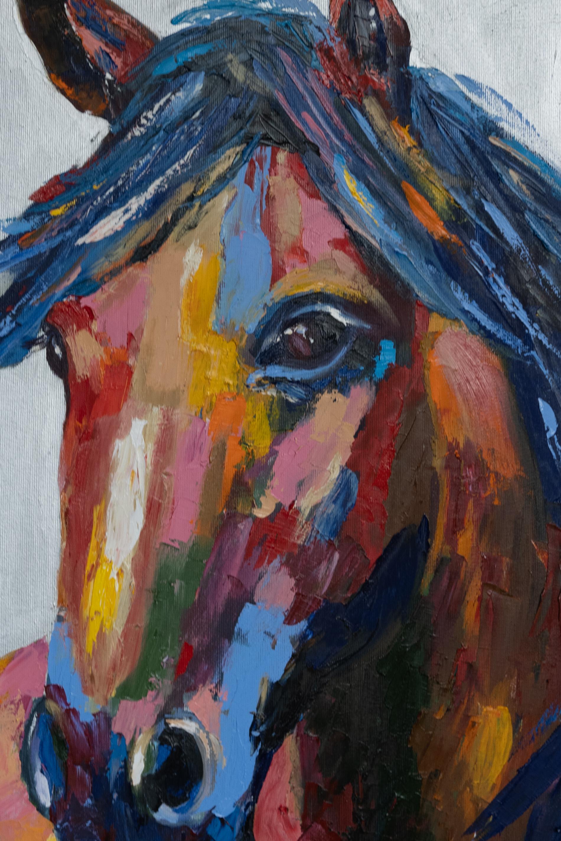Cavallo  . dipinto originale - Painting di Alina O'Dwyer