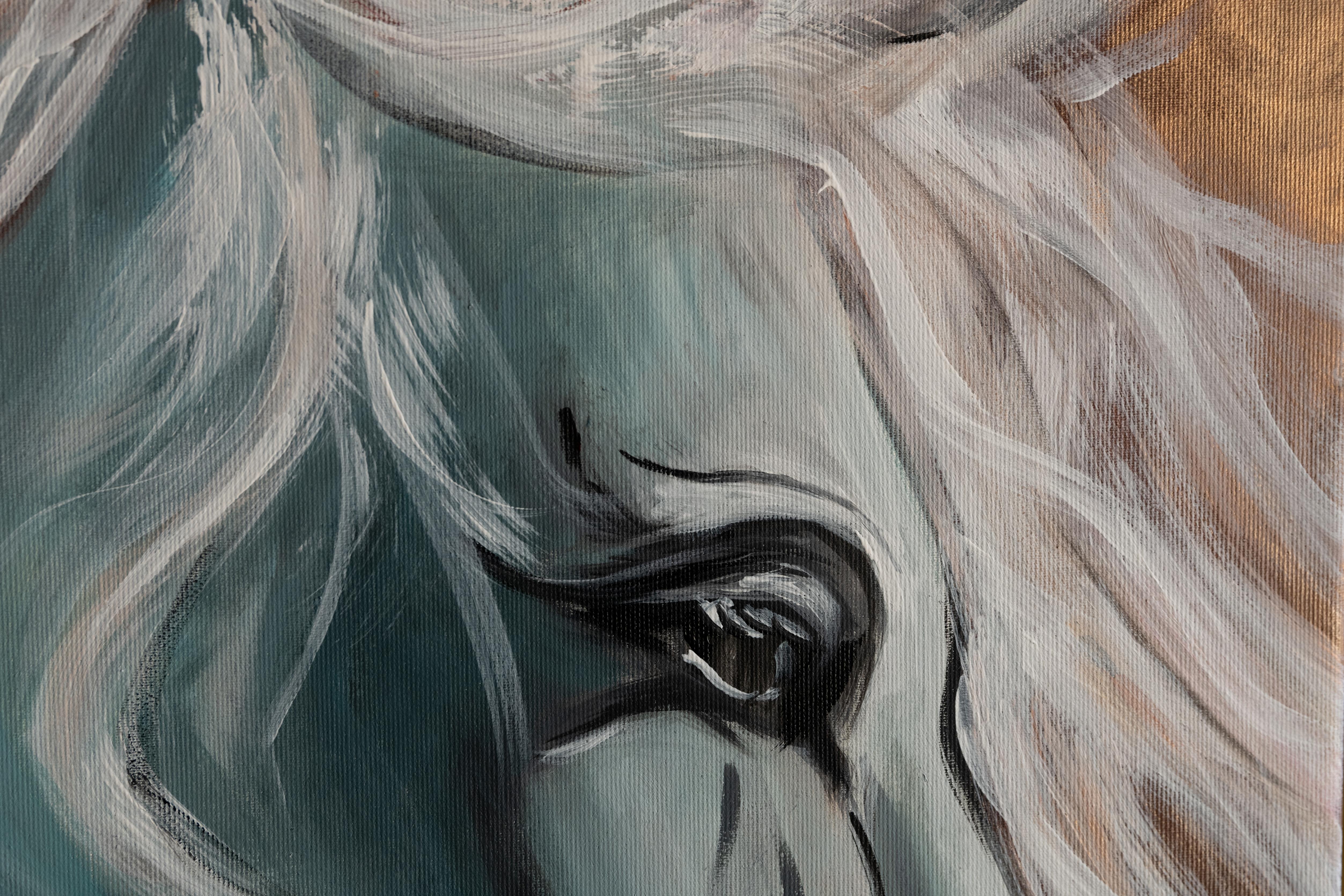 Horse  . original painting - Painting by Alina O'Dwyer