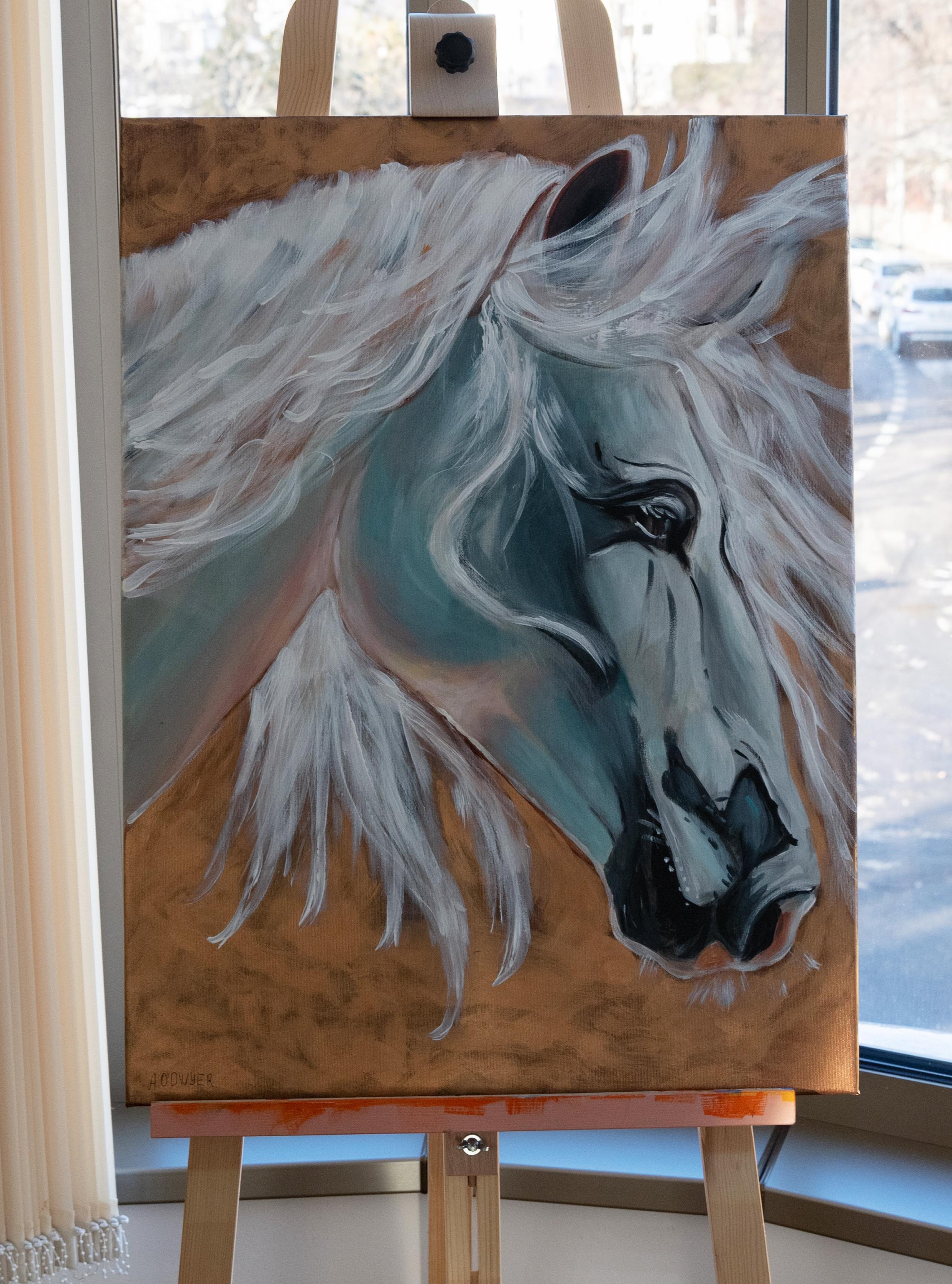 Horse  . original painting For Sale 1