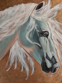 Cheval  . peinture originale
