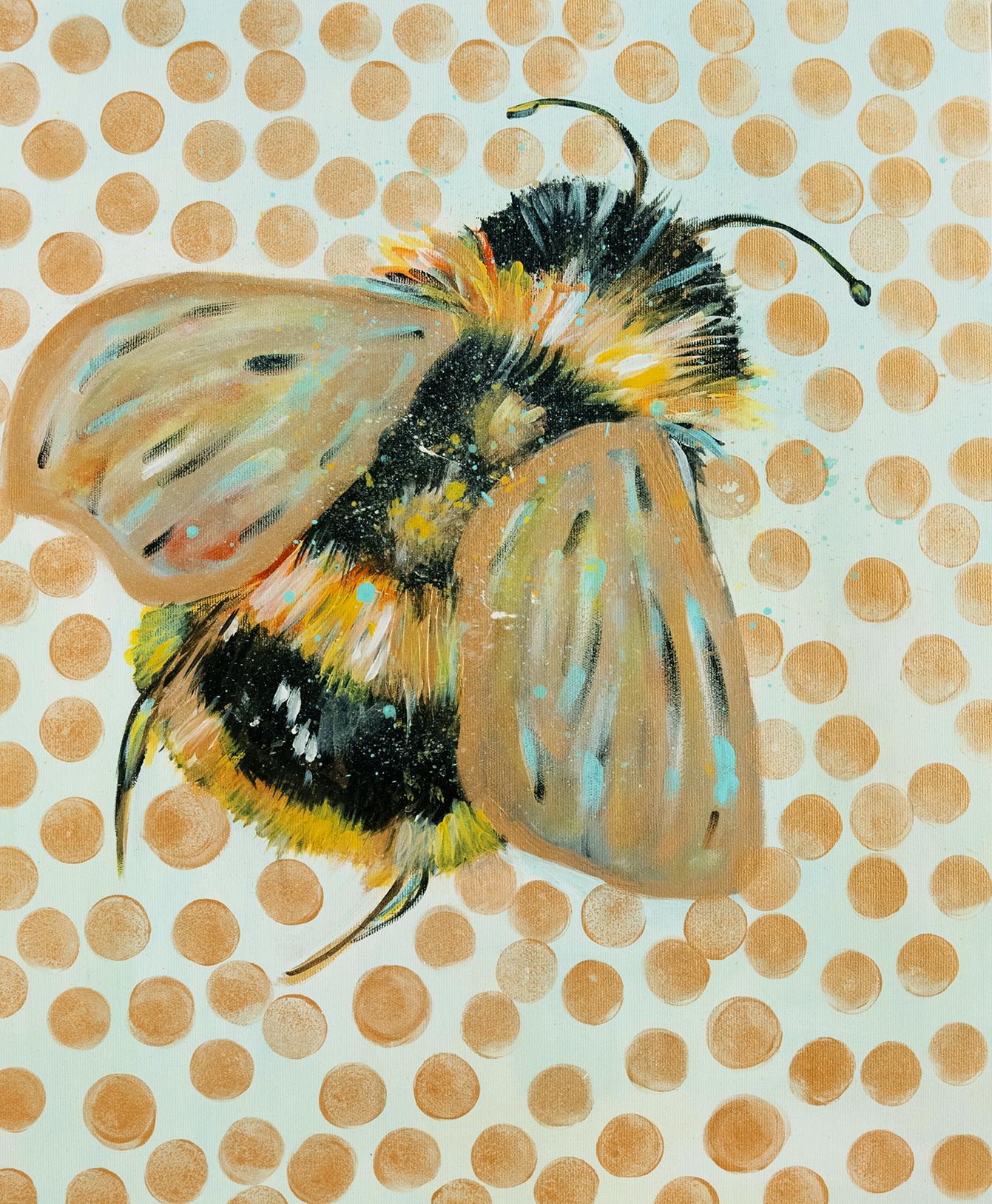 Alina O'Dwyer Animal Painting – Out of Sell . Originalgemälde