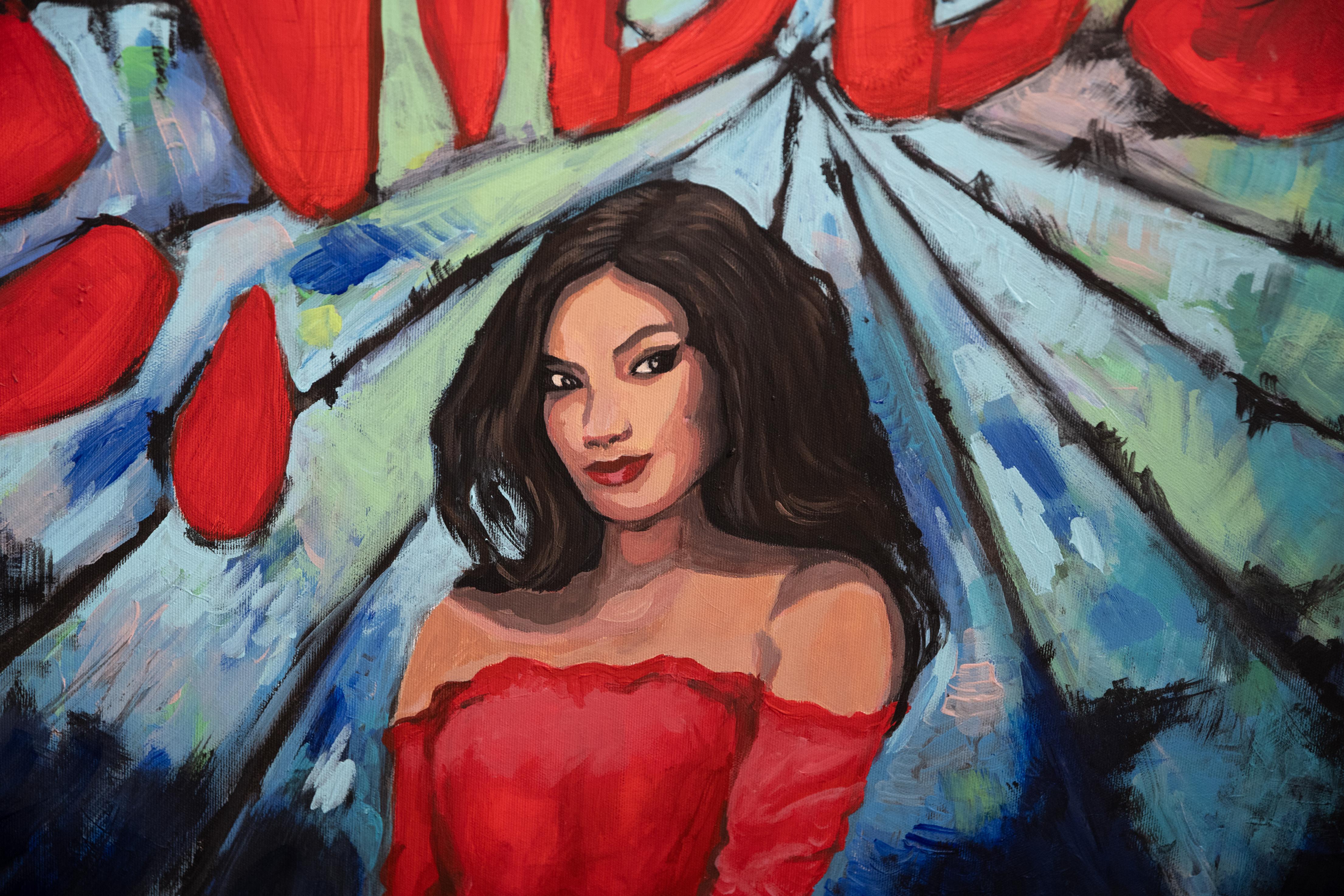 Parcy   . dipinto originale - Painting Pop Art di Alina O'Dwyer