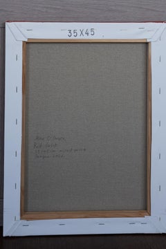 Red Tulip . original painting