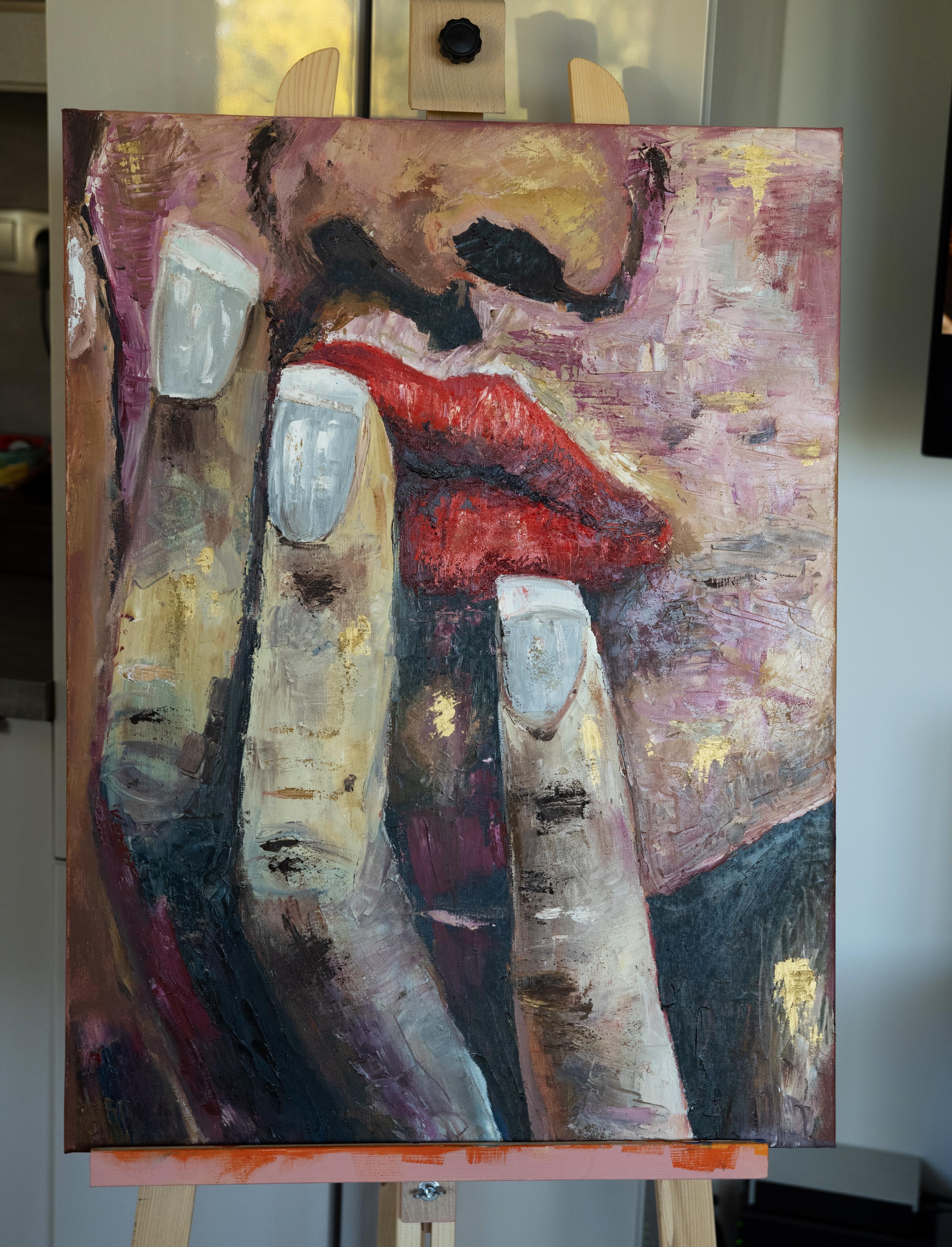 Habla . pintura original - Painting de Alina O'Dwyer