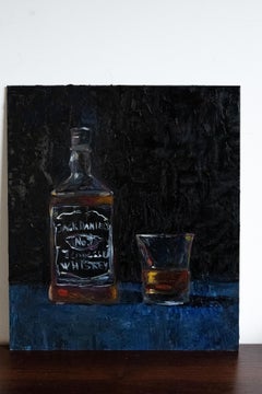 Whiskey tasting. original painting