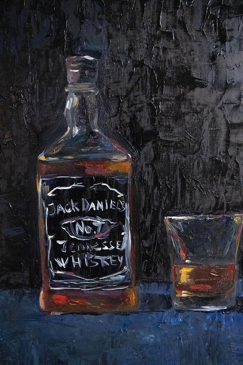Cata de whisky. pintura original - Painting Arte pop de Alina O'Dwyer