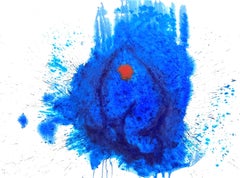 Blau abstrakt