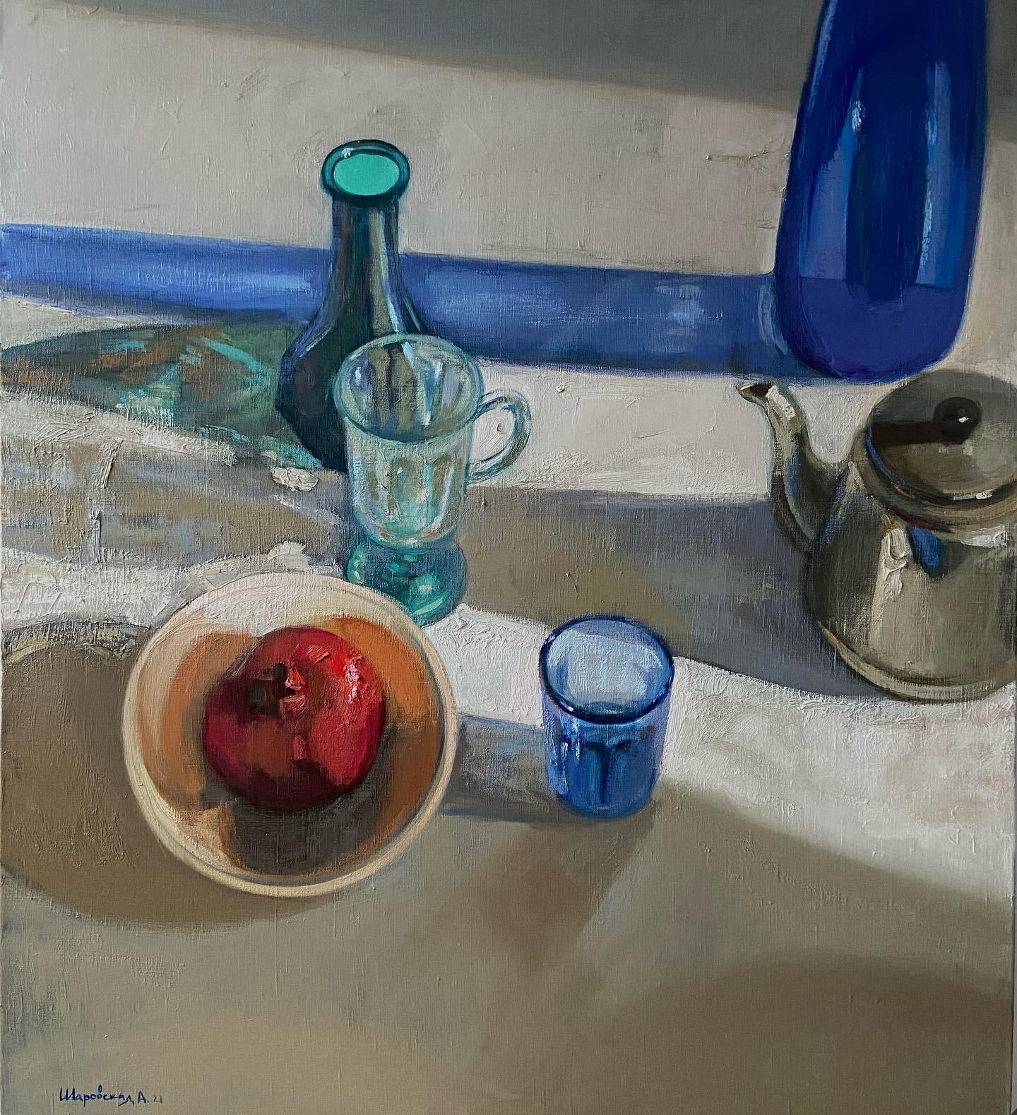  Alina Sharovskaya-Konstantinova Still-Life Painting - Ultramarine