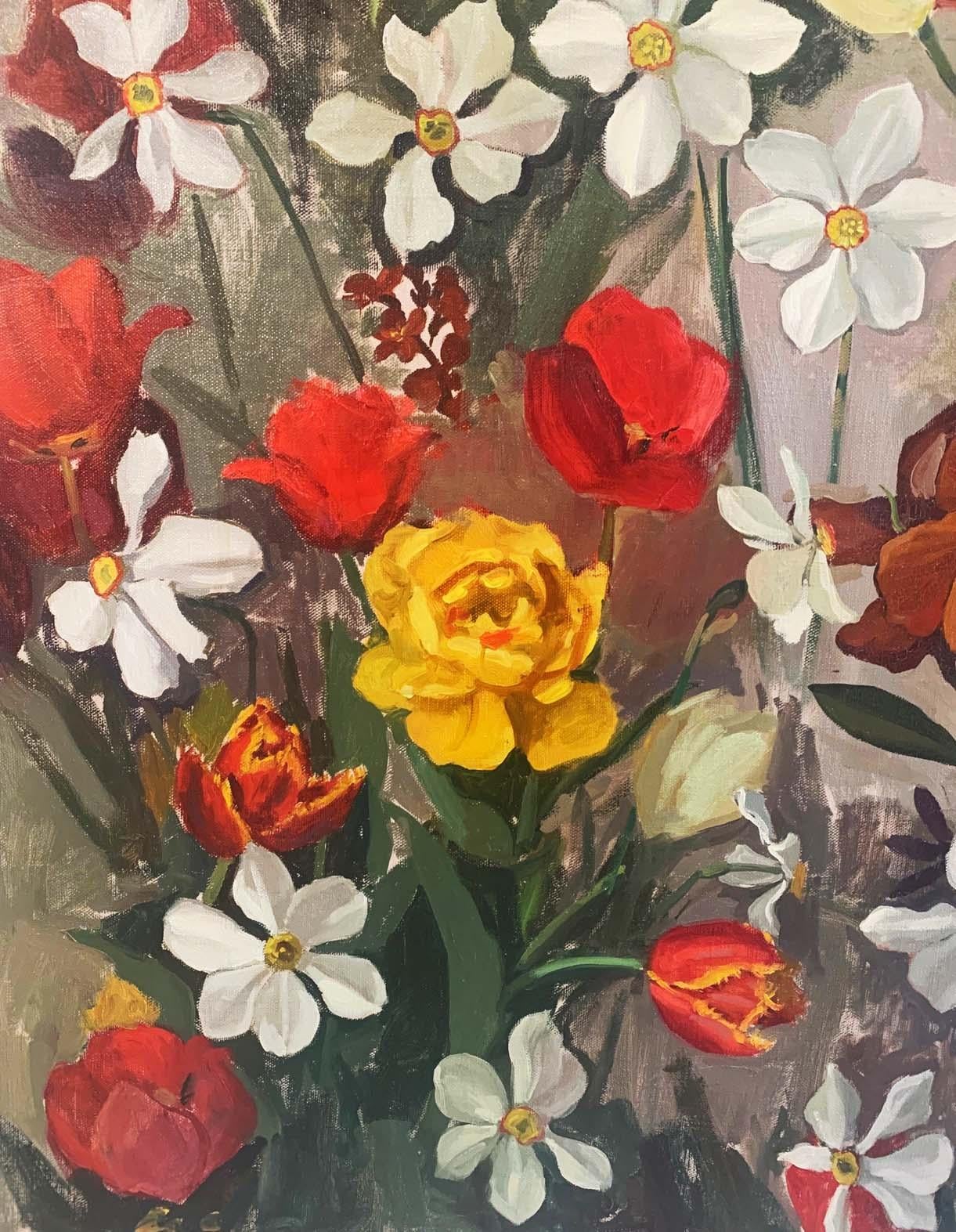 Flowers - Contemporary Painting by Alina Sharovskaya