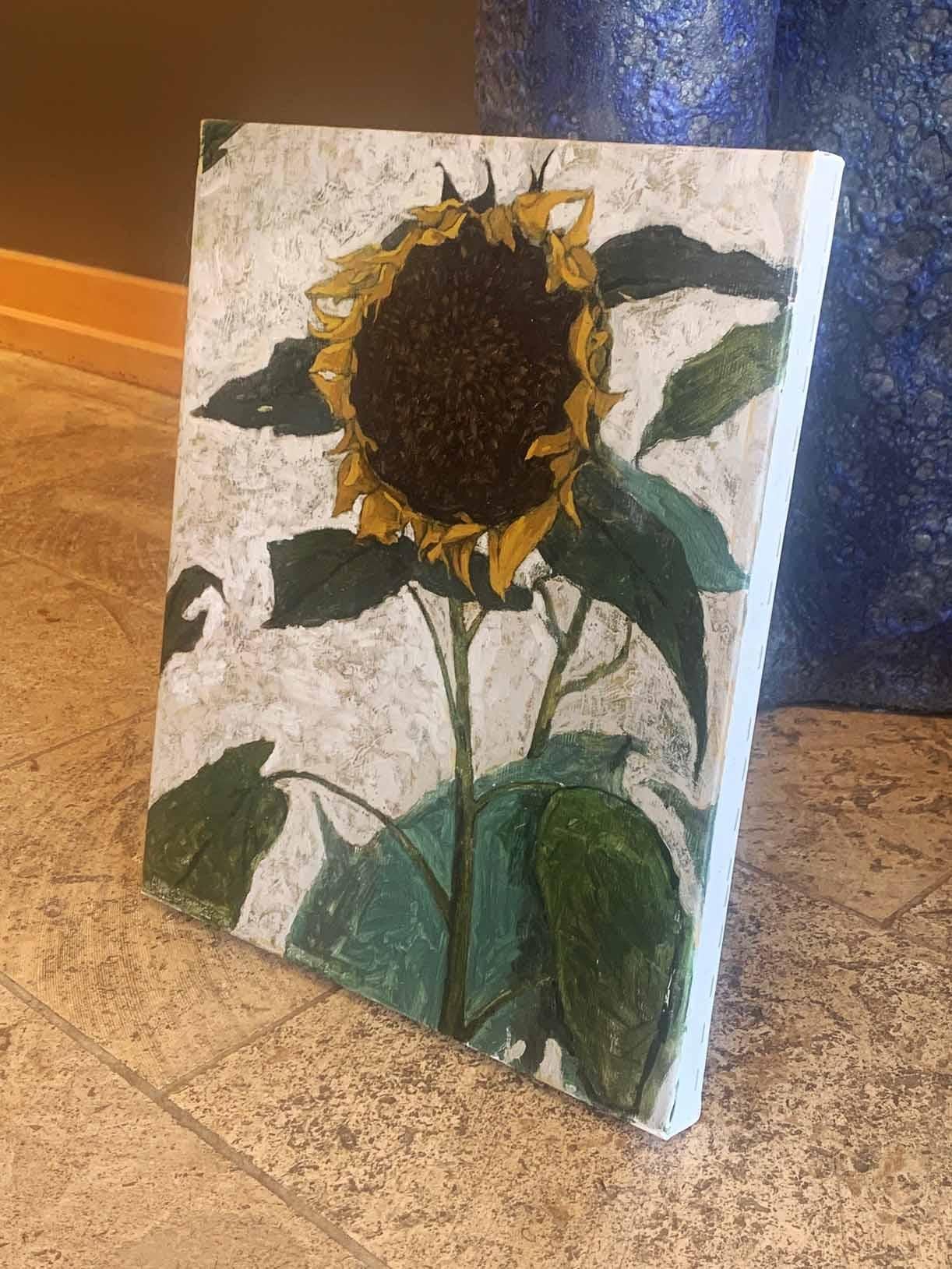 Sunflower - Painting by Alina Sharovskaya
