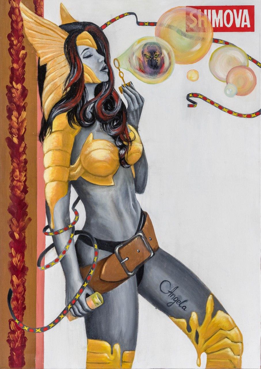 "Angela" Cuadro al óleo 47" x 33" pulgadas by Alina Shimova