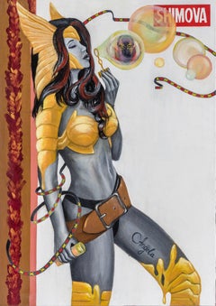 "Angela" Oil painting 47" x 33" inch by Alina Shimova