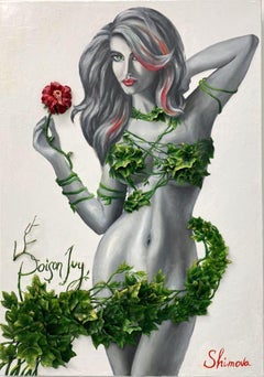"Poison Joy" Oil painting 59" x 31" inch by Alina Shimova