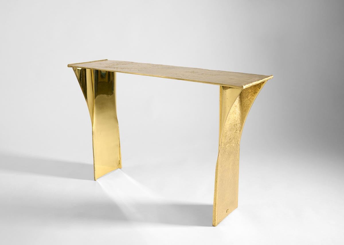 Lebanese Aline Hazarian, Aramaz, Contemporary Console Table, Bronze, Lebanon, 2016 For Sale