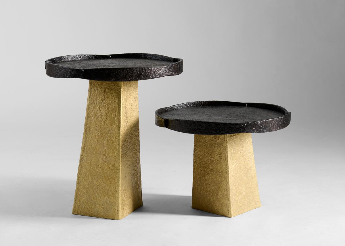 Contemporary Aline Hazarian, Arpi, Circular Coffee Table, Bronze & Brass, Lebanon, 2021 For Sale