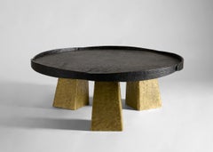 Aline Hazarian, Arpi, table basse circulaire, bronze et laiton, Liban, 2021