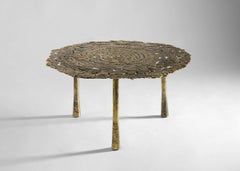 Aline Hazarian, Nané Large, Circular Coffee Table, Bronze, Lebanon, 2021