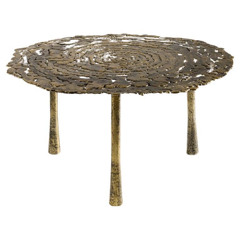 Aline Hazarian, Nané Large, Circular Coffee Table, Bronze, Lebanon, 2021 For Sale
