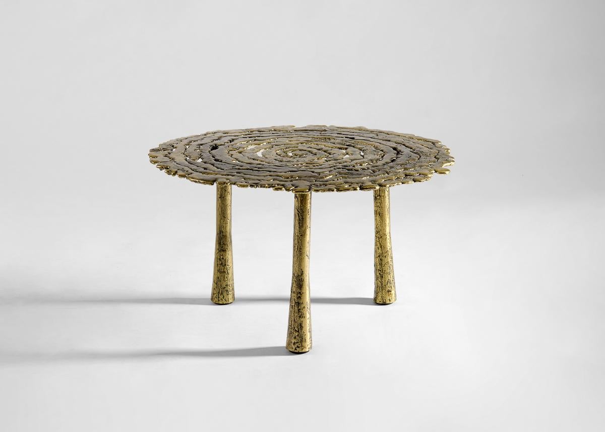Aline Hazarian, Nané Small, Circular Coffee Table, Bronze, Lebanon, 2021 For Sale 1