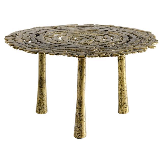 Aline Hazarian, Nané Small, Circular Coffee Table, Bronze, Lebanon, 2021 For Sale