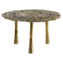 Aline Hazarian, Nané Small, Circular Coffee Table, Bronze, Lebanon, 2021