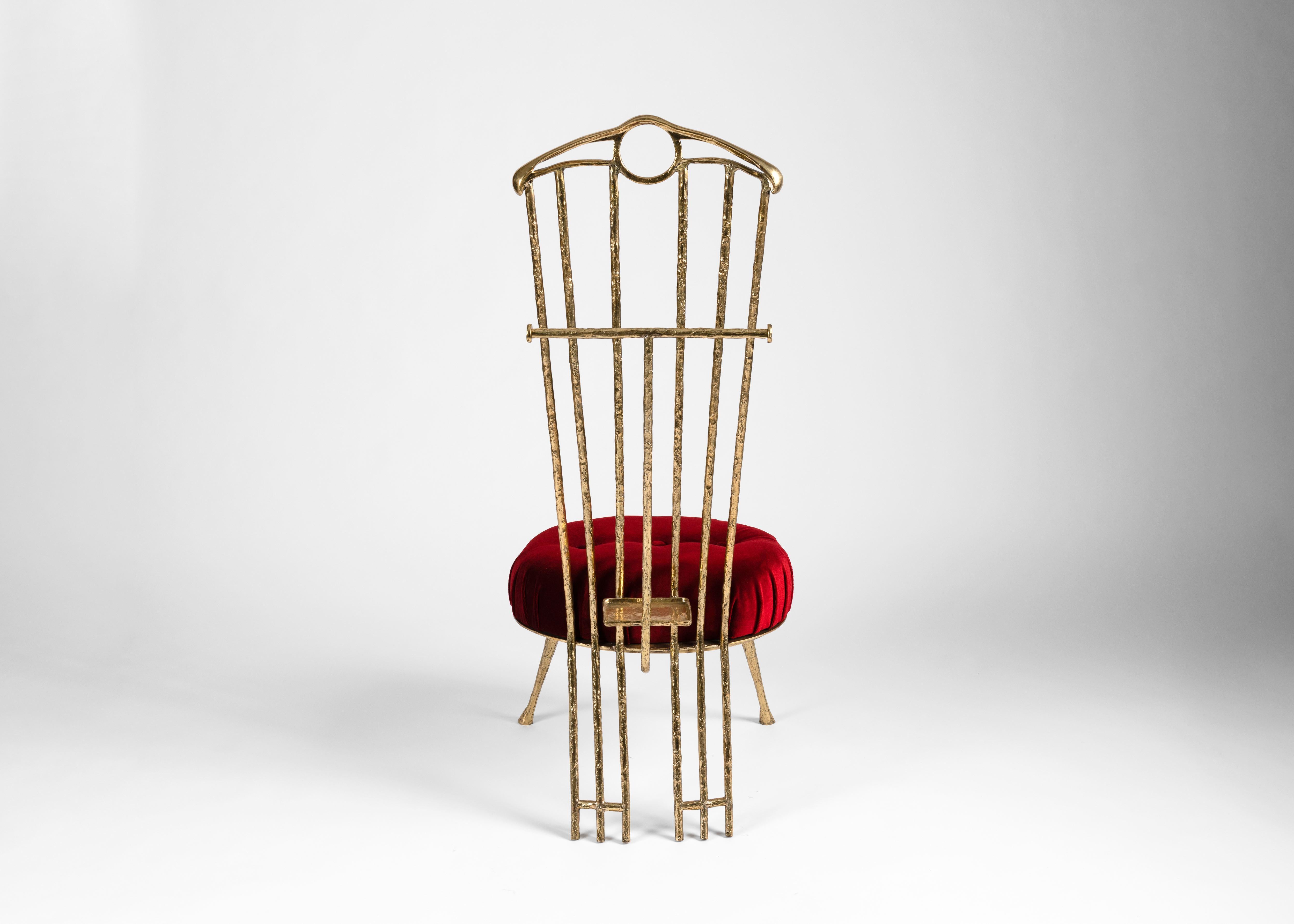 Patinated Aline Hazarian, Nar, Contemporary Chair Valet, Lebanon, 2019 For Sale
