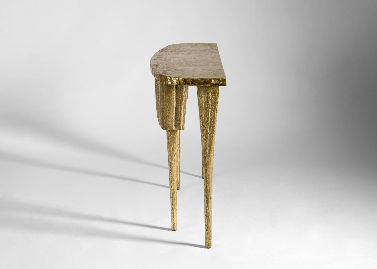 Aline Hazarian, Shivini, Contemporary Console Table, Bronze, Lebanon, 2021 In Excellent Condition For Sale In New York, NY