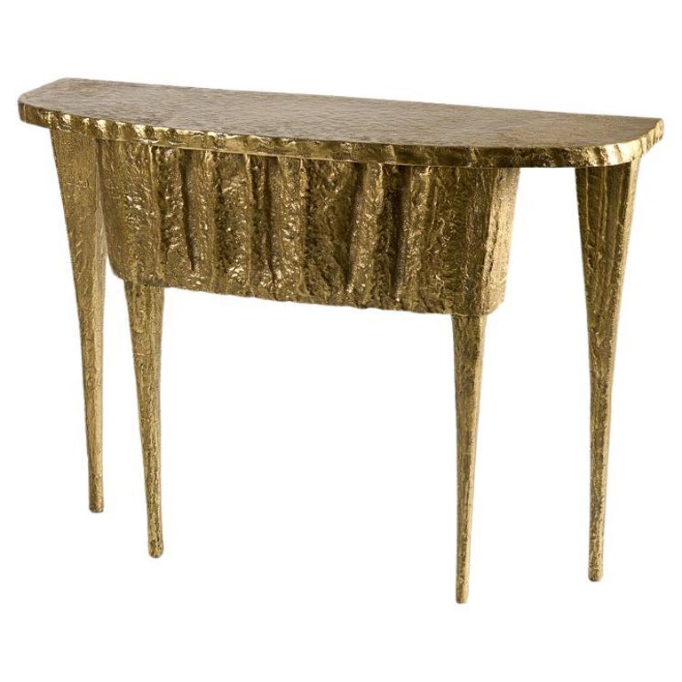 Aline Hazarian bronze console table, 2021, offered by Maison Gerard
