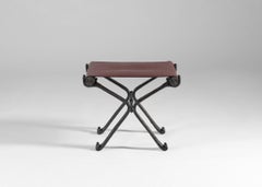 Aline Hazarian, Van, Contemporary Bronze und Leder Hocker, Libanon, 2024