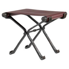 Aline Hazarian, Van, Contemporary Bronze and Leather Stool, Lebanon, 2024