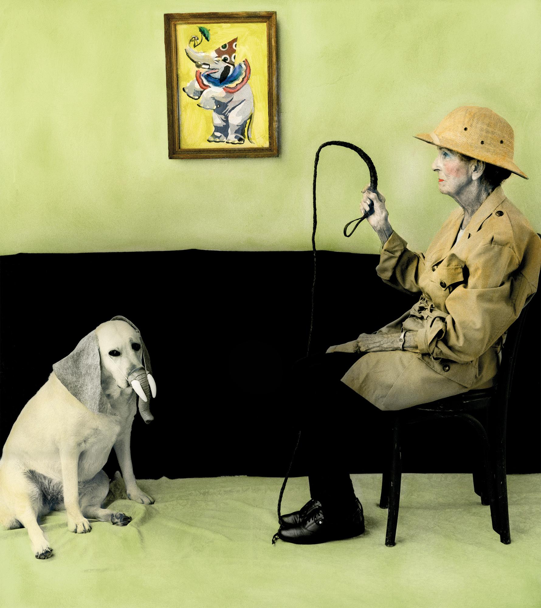 Arrangement en vert et noir #11, série Portrait de la mère du photographe