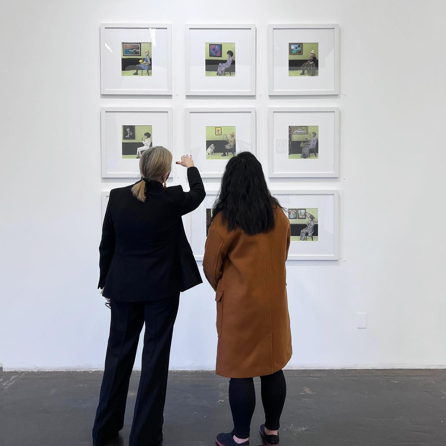 Arrangement in Green and Black #2, Portrait of the Photographer’s Mother Series - Beige Figurative Photograph by Aline Smithson