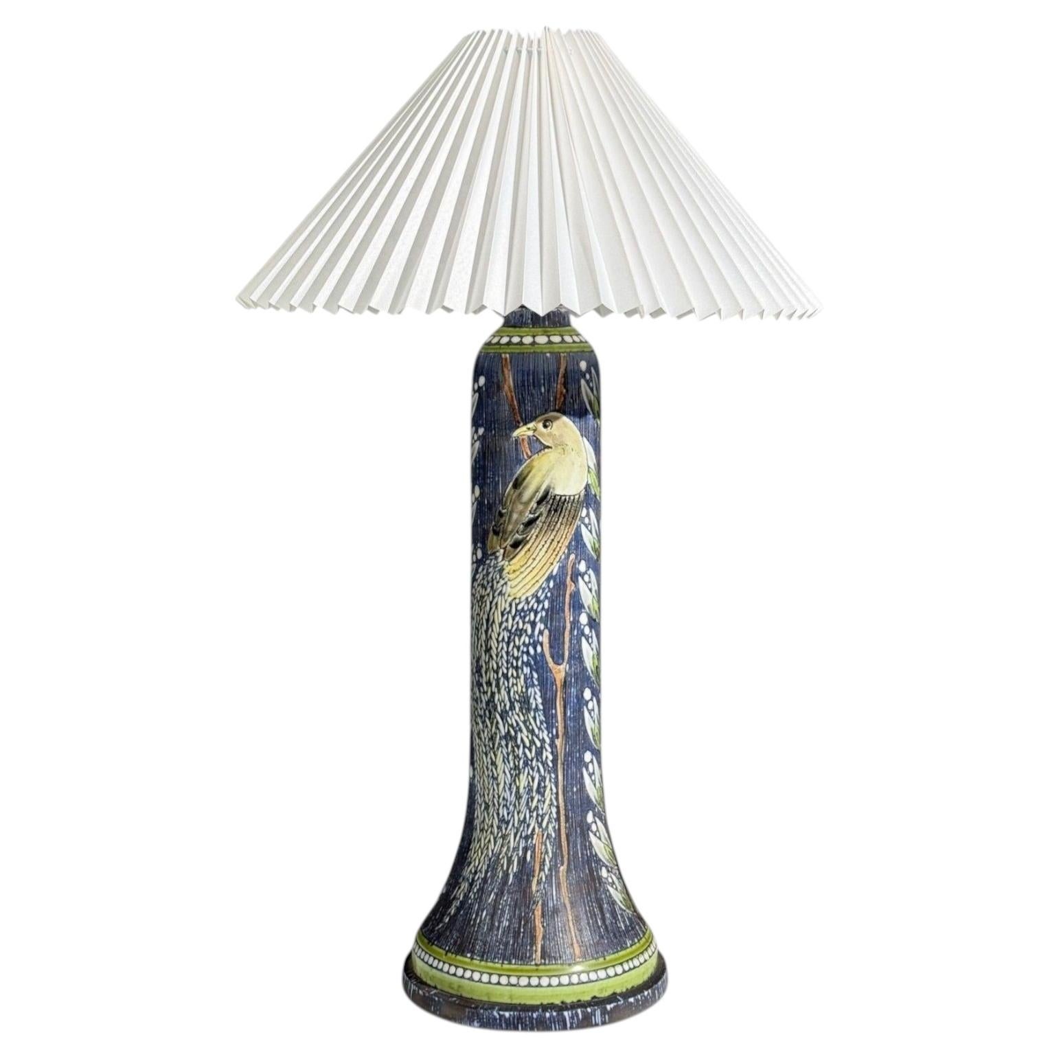 Alingsås Keramik, Large Table Lamp, Stoneware, Sweden, 1960s