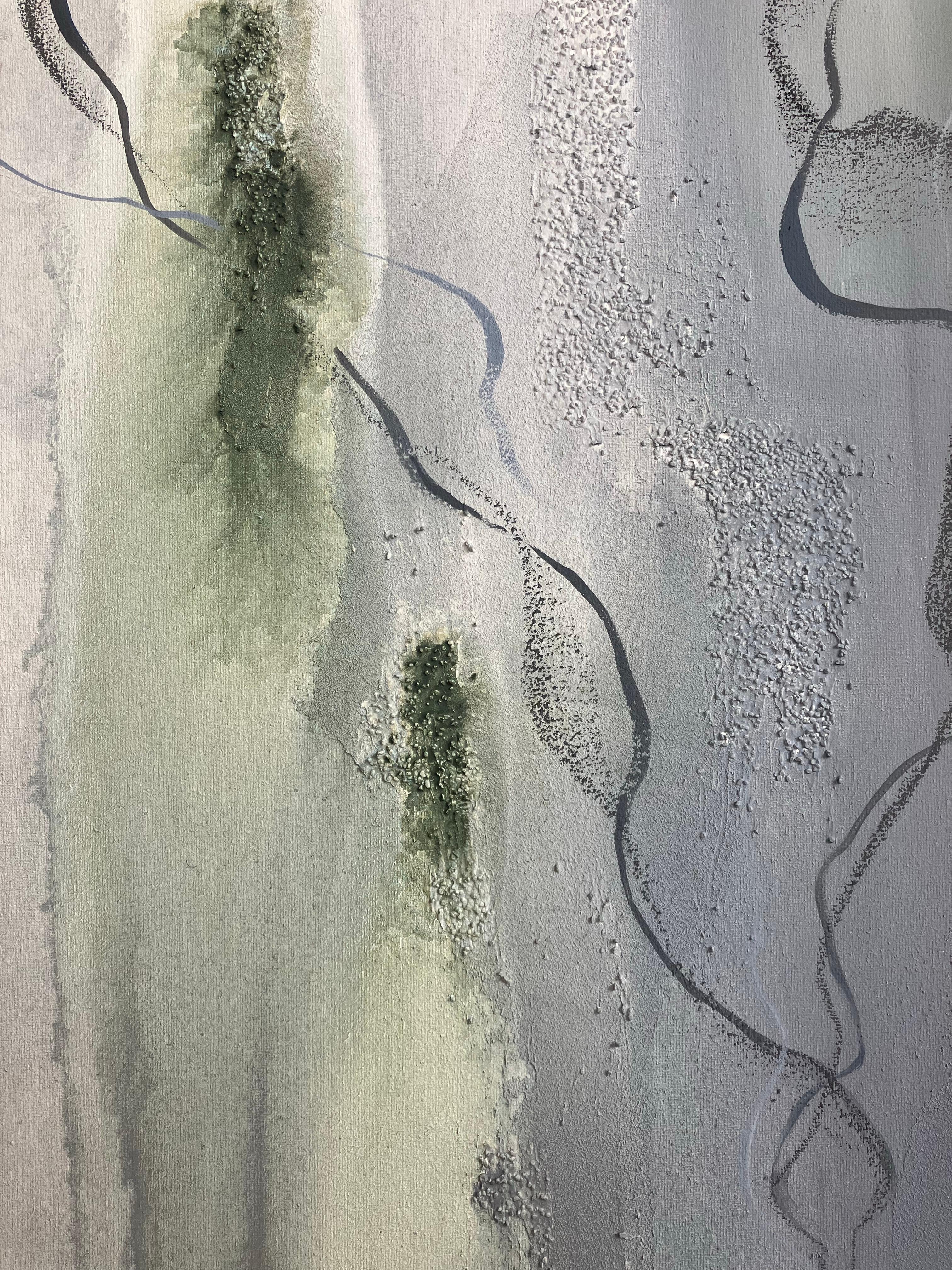 Composition #5 from the series “Quiet Motion” - Abstract Painting by Aliona Koroliova