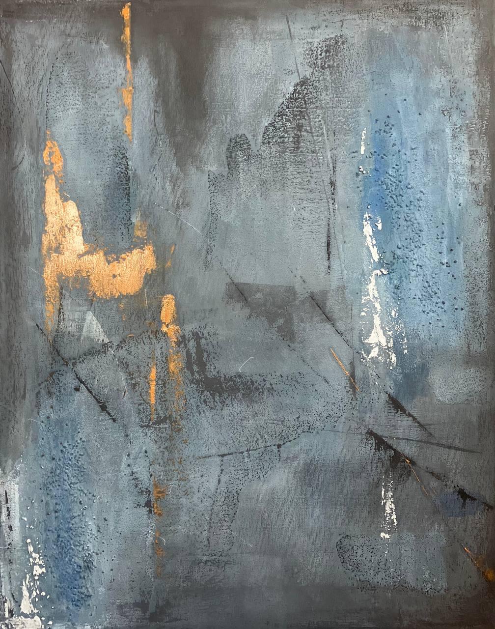 Echo of Silence (Abstrakt), Painting, von Aliona Koroliova