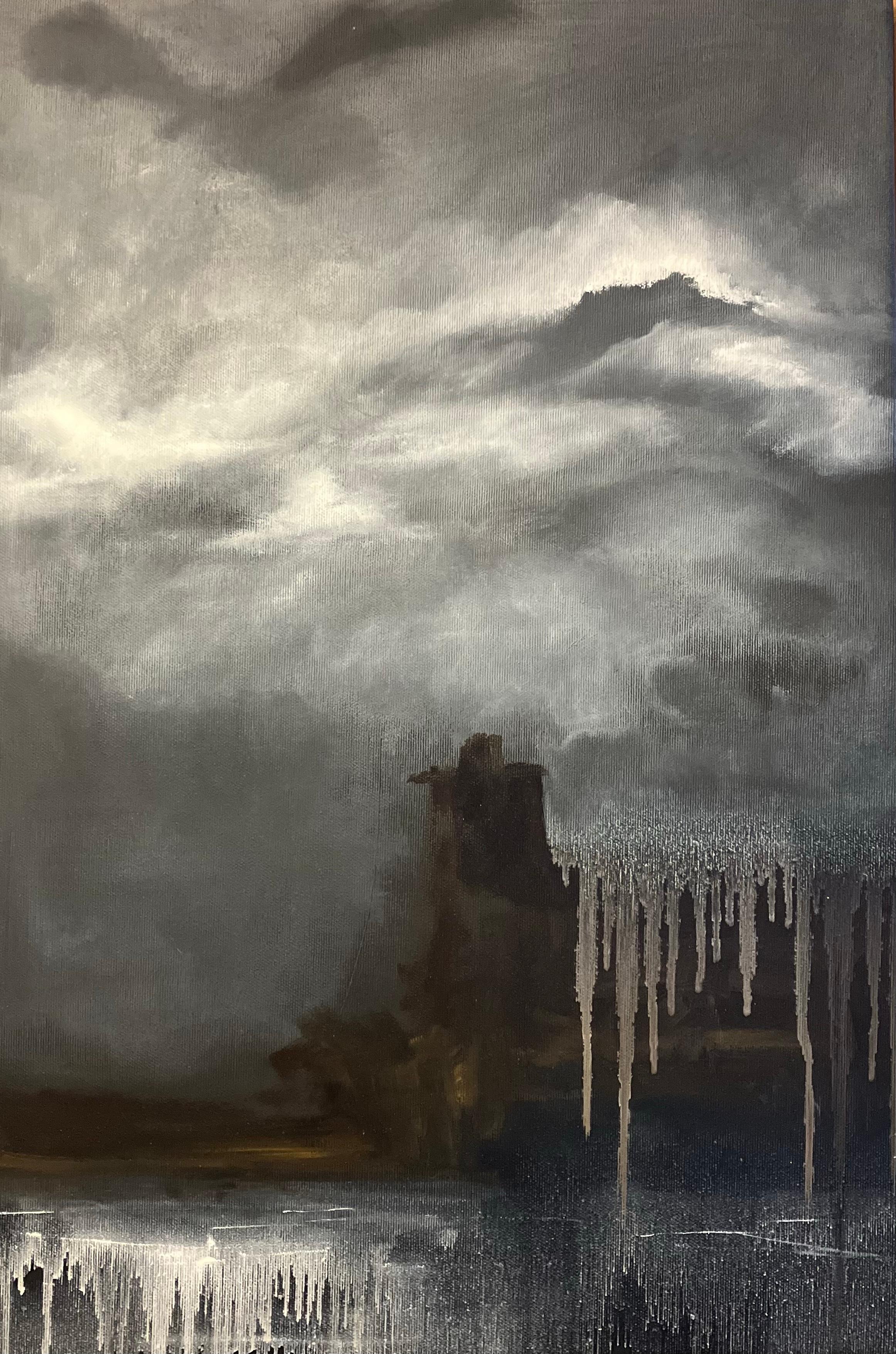 Aliona Koroliova Abstract Painting - Line of Silence Series, No. 1