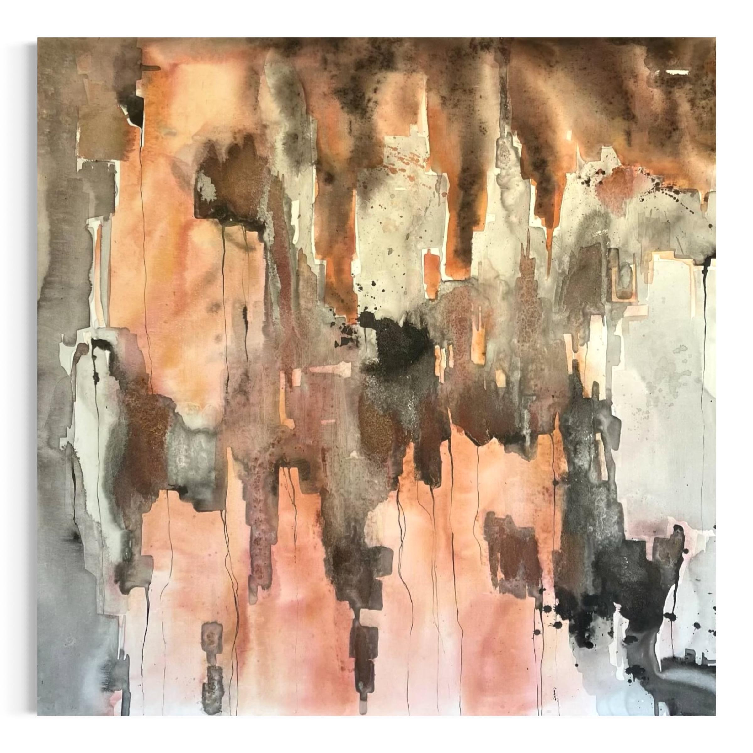 Aliona Koroliova Abstract Painting - World Between Layers No.3