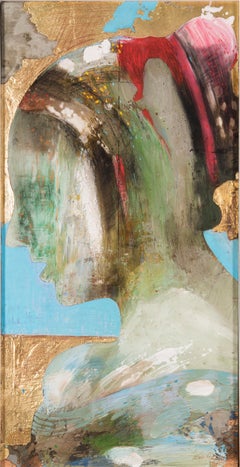 Alirio Palacios, Icono para Vermeer No. 2, Pigments and Fine Gold on Wood, 2003
